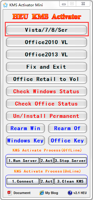 KMS Activator Mini(Win7�����) V2.1 Ӣ�ľGɫ��