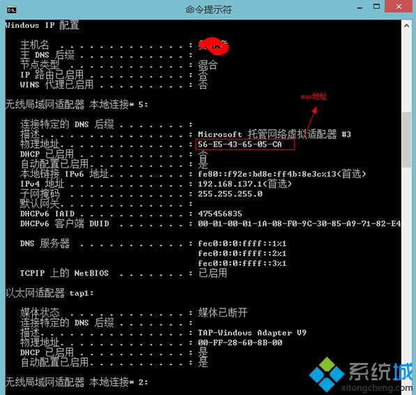 ��β鿴Win 8ϵ�yMAC��ַ