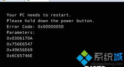���bWin8ϵ�y��ʾError Code��0x0000005D���e�����k